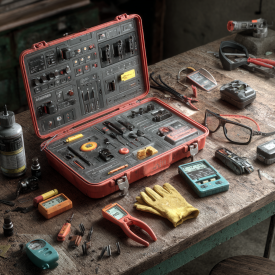 Realistické veľké ohňostroje explodujúce na nočnej oblohe, jasné viacfarebné